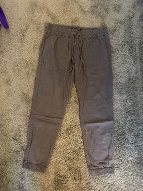 Calvin Klein Jeans Men's Taupe Drawstring Joggers